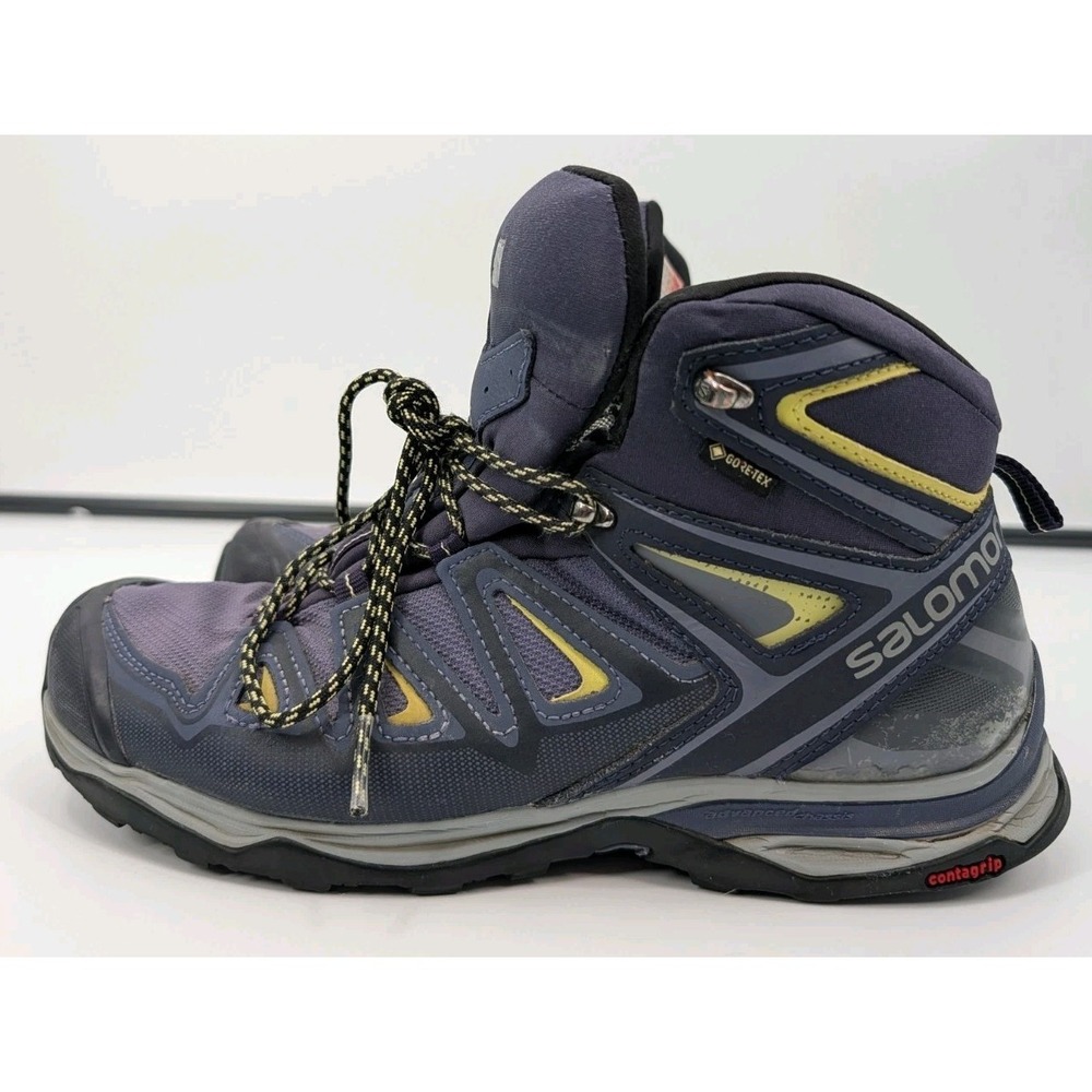 Salomon X Ultra Mid 2 GTX Gore-Tex Hiking Boots Women's 10.5/ Men's‎ 9 US Blue